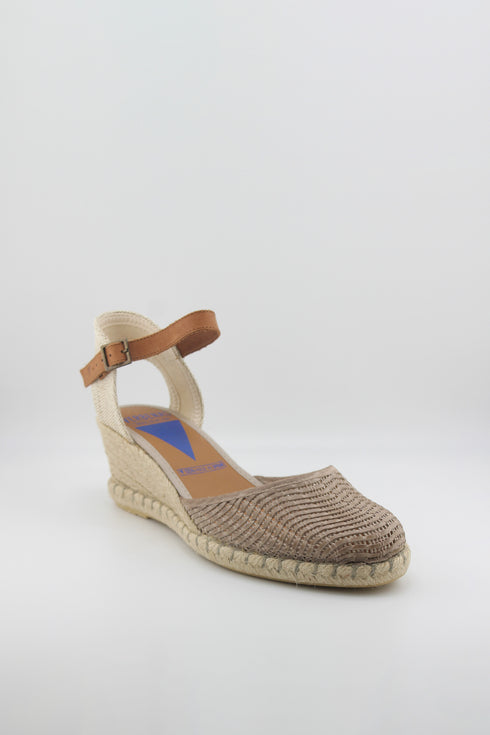 Verbenas Suede Espadrille Wedge Sandals